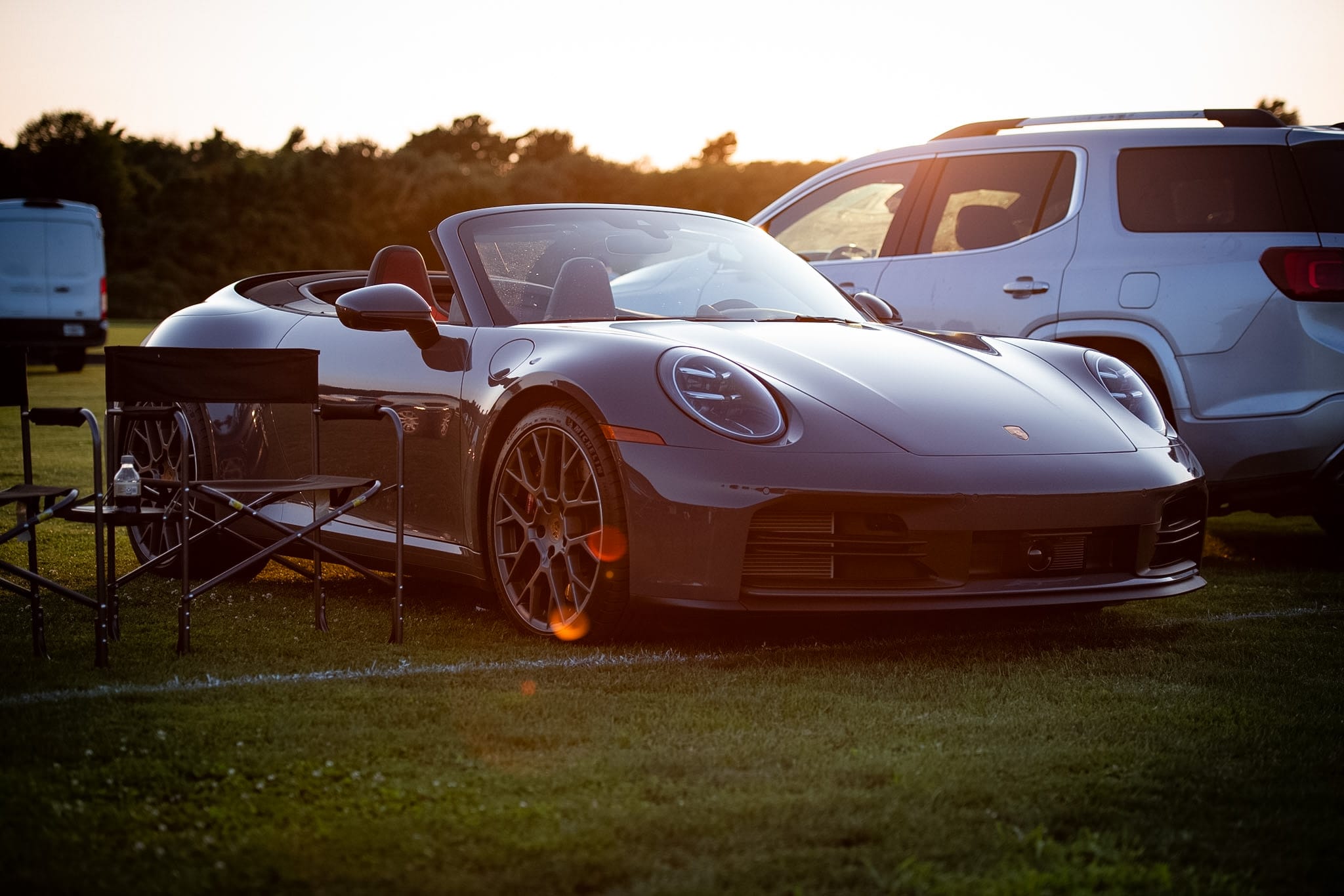 Car portrait at golden hour